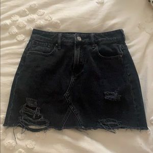 Pacsun Black Jean Skirt